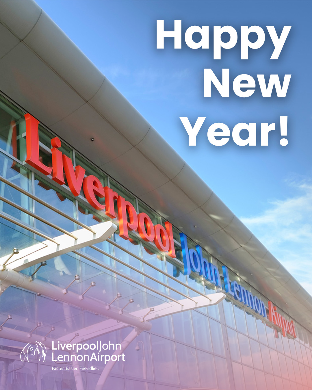 Happy New Year from Liverpool John Lennon Airport