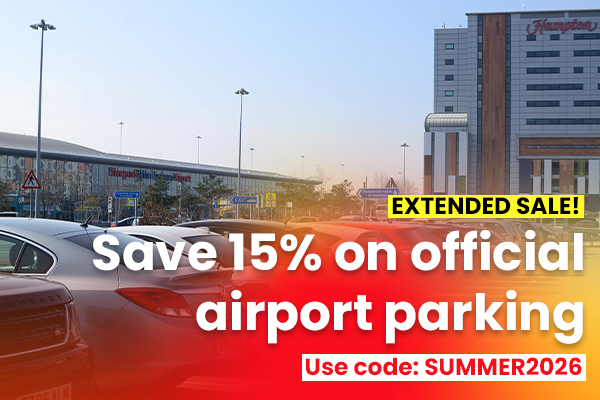 EXTENDED SALE: Save 15% on official airport parking