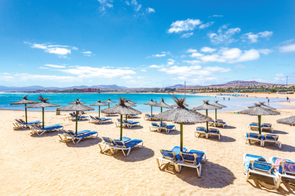 A beach in Fuerteventura.