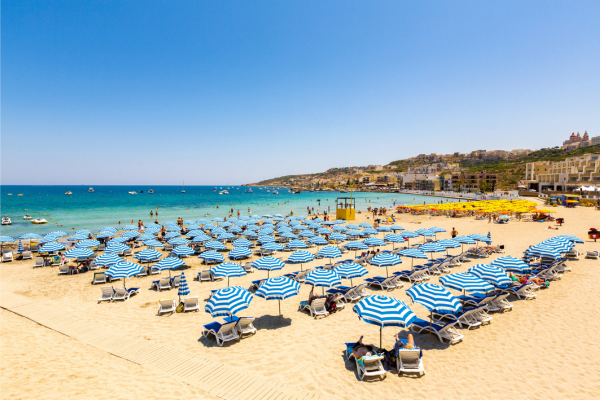 A beach in Malta.