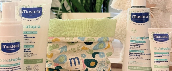 PRIJSPAKKET MUSTELA STELATOPIA 4 PRODUCTEN EN TASJE