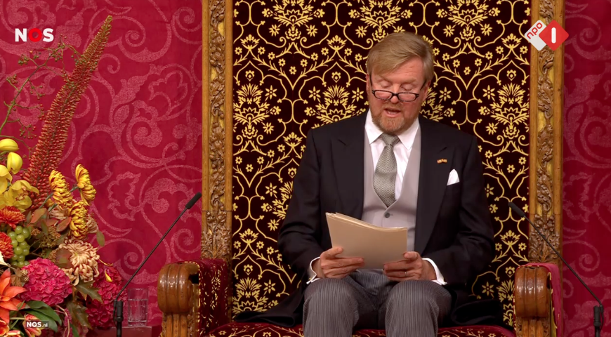 Koning leest de Troonrede - 2023