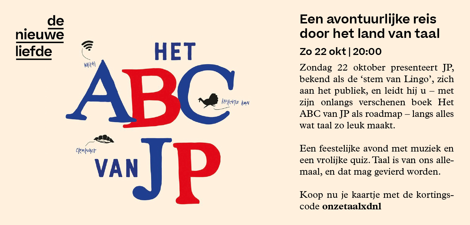 Advertentie van De Nieuwe Liefde