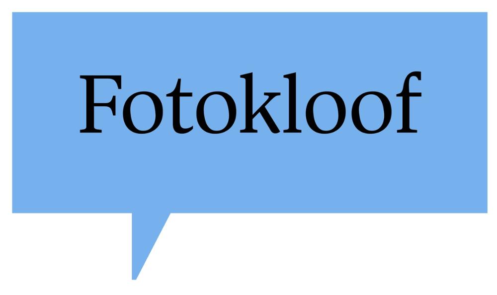Spraakwolkje met de tekst ‘fotokloof‘