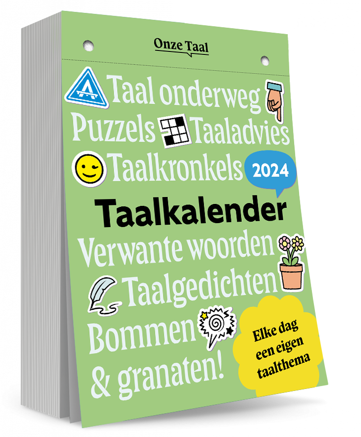 Cover van de Taalkalender 2024