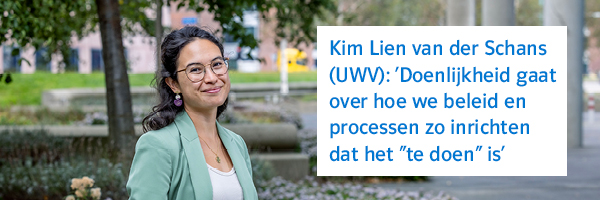 Kim Lien van der Schans (UWV) met quote: ‘Onze aandacht voor doenvermogen past bij onze menselijkemaatstrategie’