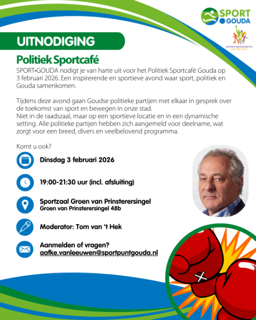 uitnodiging voor politiek sportcafe