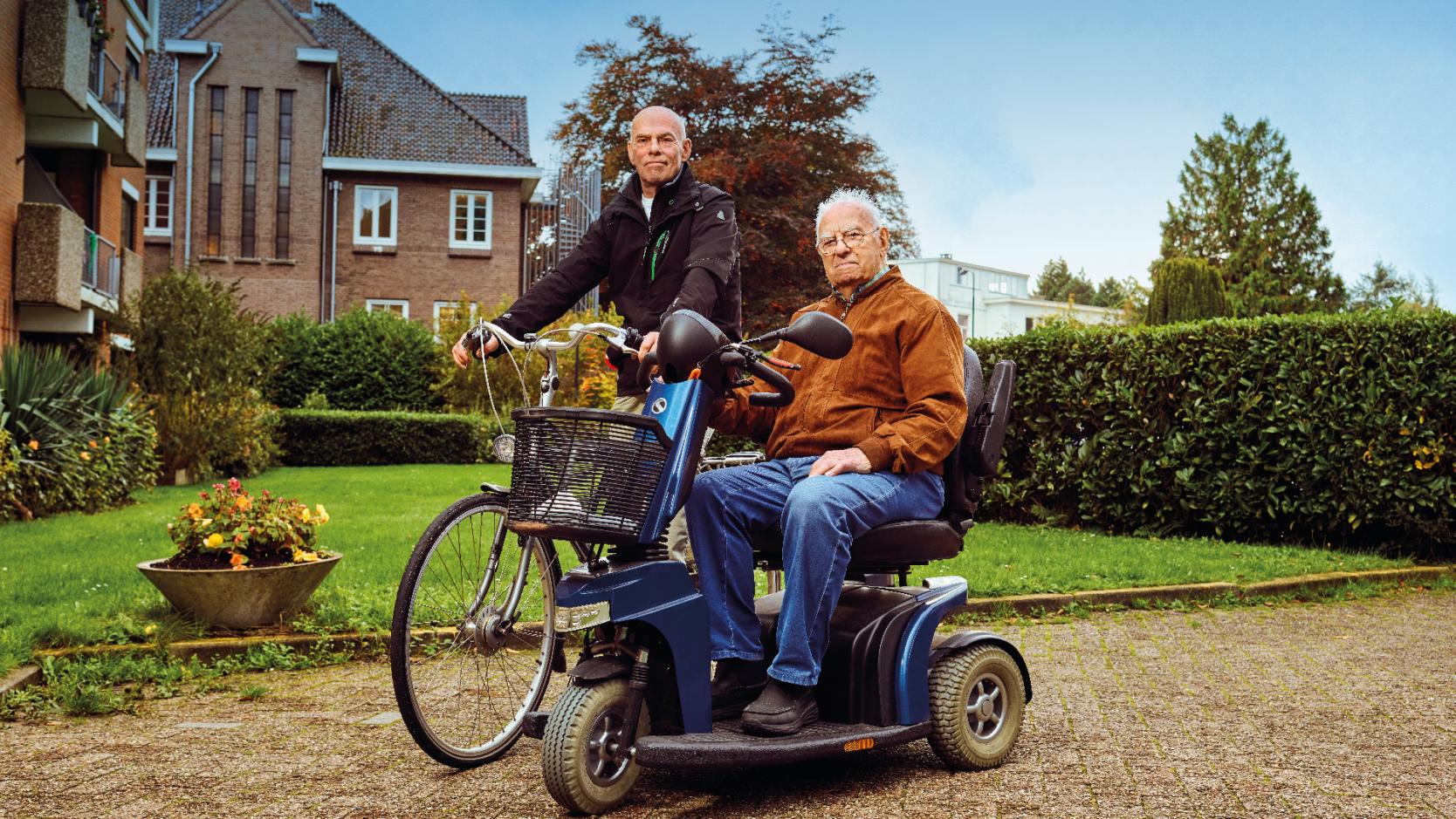Illustratie van een vrouw met een telefoon die het heeft over gezondheid