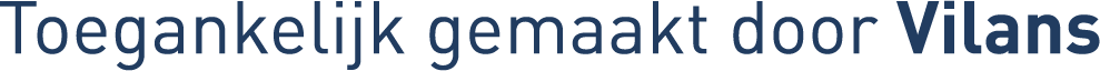 Slogan toegankelijk gemaakt door Vilans