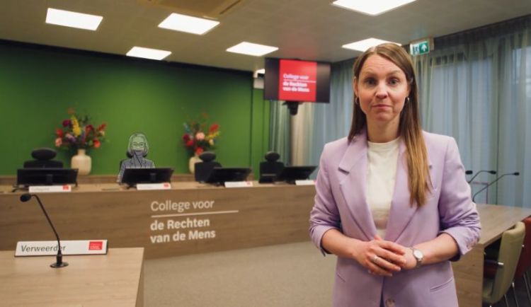 Zittingszaal van het College voor de Rechten van de Mens