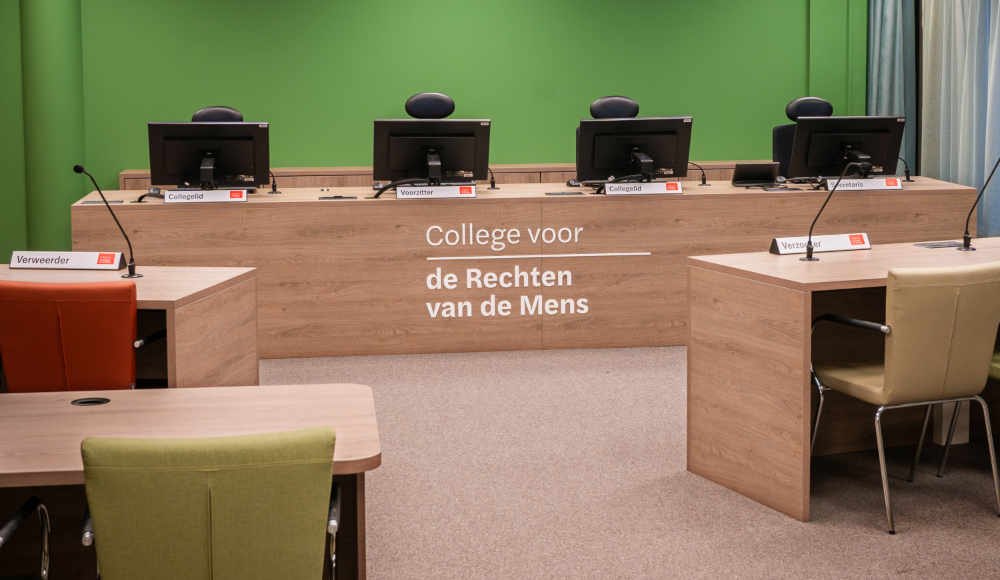 Zittingszaal van het College voor de Rechten van de 