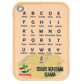 Hangtag Scouts verstaan elkaar