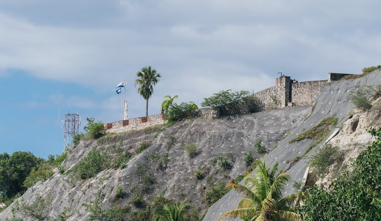 Erosie van de kust op Sint Eustatius