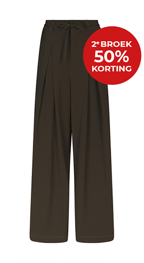 Broek Eddina Woven Bruin
