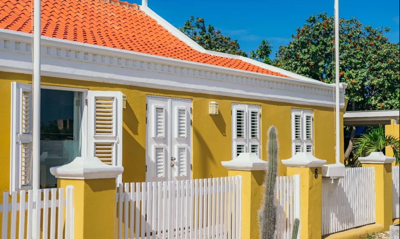 Koloniaal gebouw in Caribisch deel van Nederland