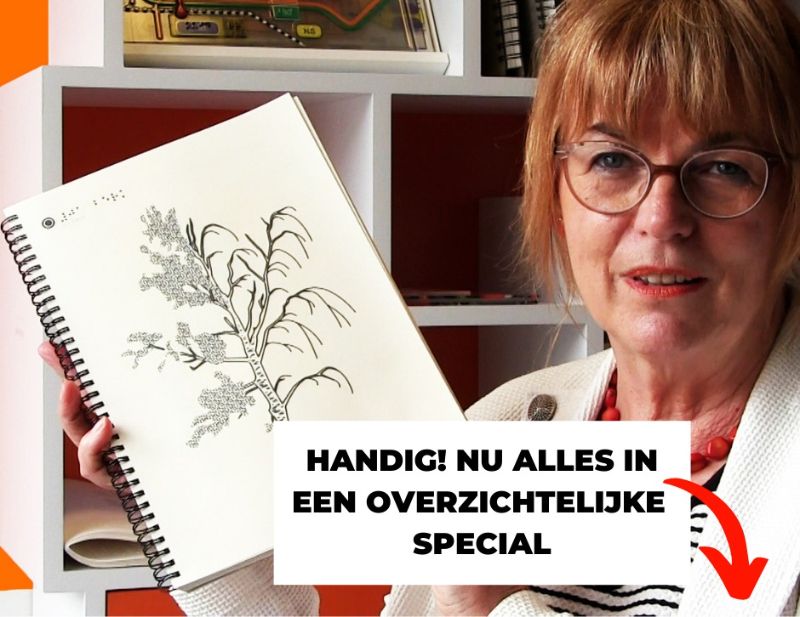 Dorine in 't Veld presenteert een Op de Tast-boekje
