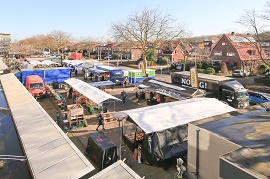 foto van de markt aan de Sloterweg. 
