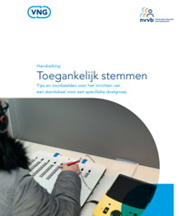 cover van de handreiking Toegankelijk stemmen
