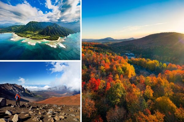 Hawaii en New England in september