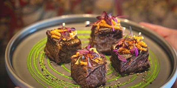 Beef brisket boti square