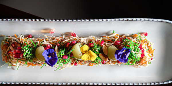 Crispy cabbage and noodle salad