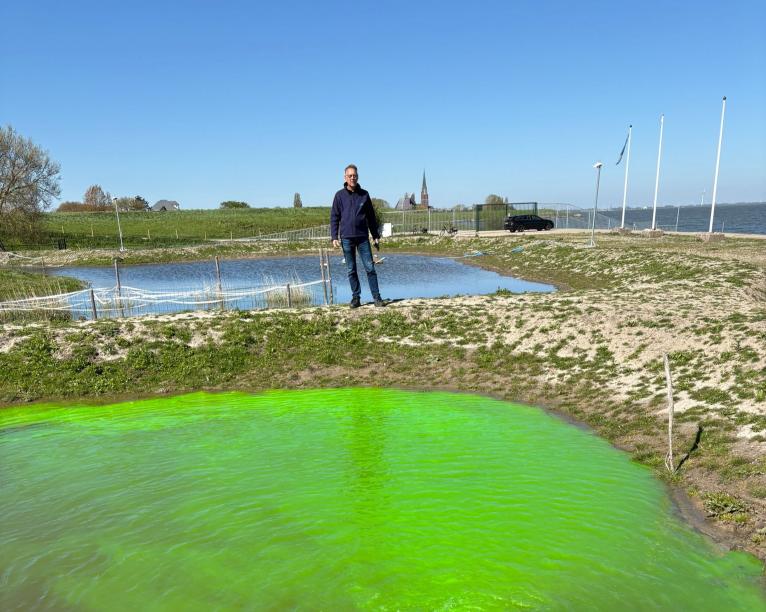 Kleurstof laat zien hoe water beweegt
