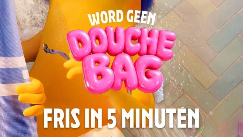 Word geen douchebag campagne foto