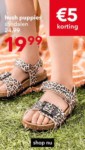 5.- korting op kinder slippers en sandalen!