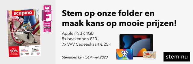 Stem op onze folder en maak kans op mooie prijzen!