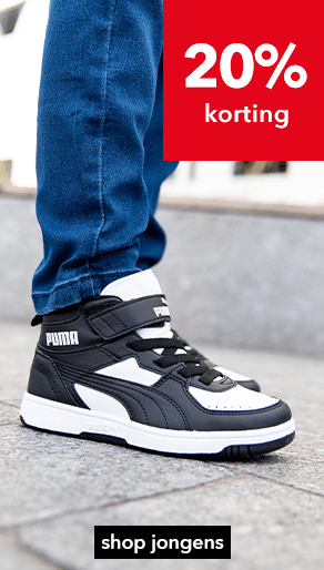 20% korting op jongens sneakers!