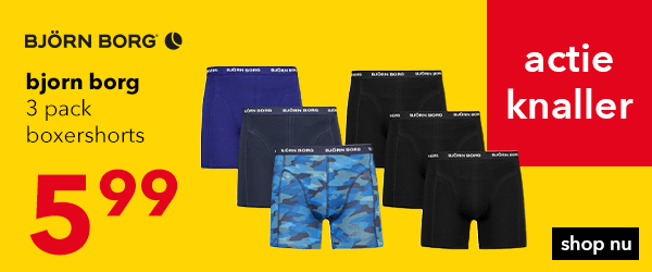 Actieknaller: Born Borg boxers voor maar 24,99!