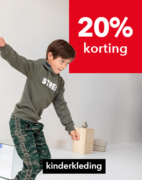 Bekijk alle kinderkleding met 20% korting!