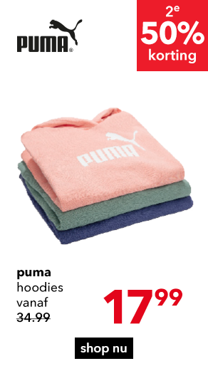 Puma hoodies voor kinderen 2e 50% korting!