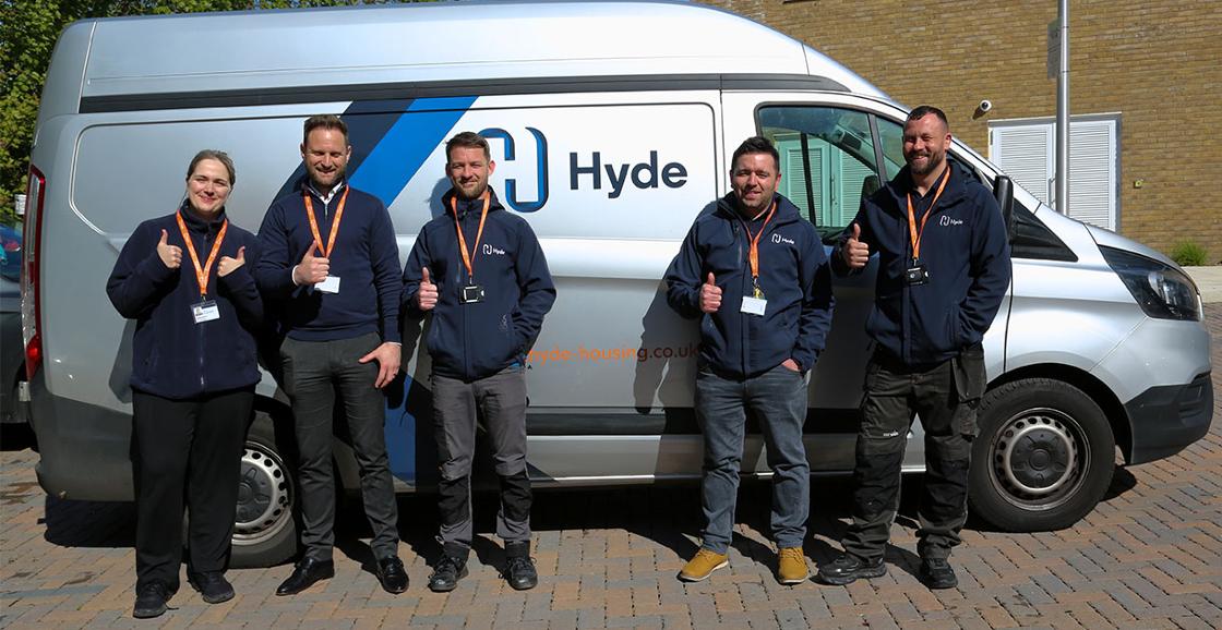 Hyde staff member and customer