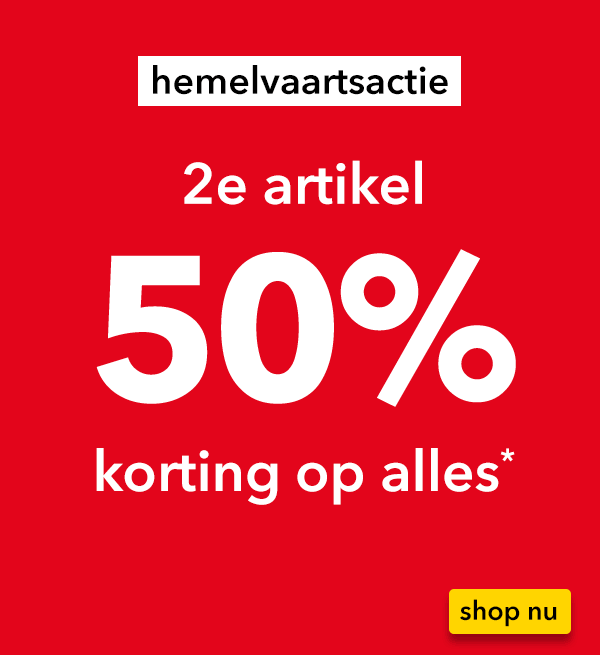 Shop alles in de hemelvaartsactie!
