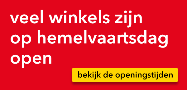 Veel winkels zijn geopend met hemelvaartsdag, bekijk hier of jouw winkel open is!