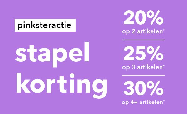 Stapelkorting tot 30%, shop nu!