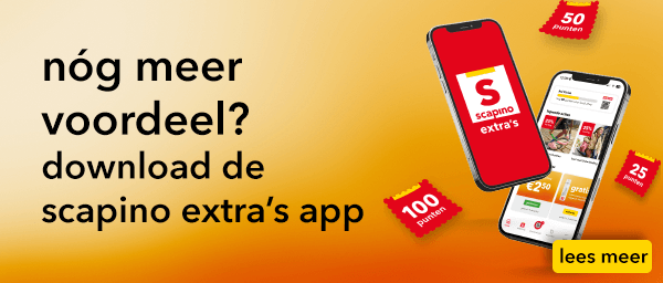 Download de Scapino Extra's app voor nog meer voordeel.