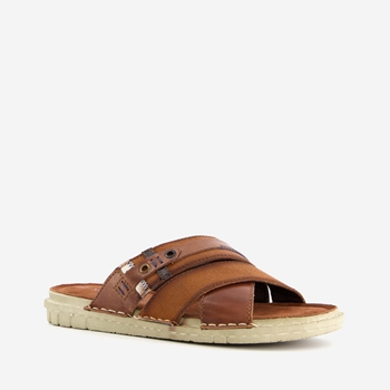 Van Beers leren heren slippers