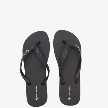Copacabana vegan heren teenslippers zwart