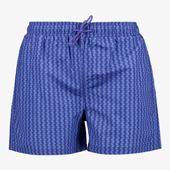 Osaga heren zwemshort blauw met grafische print