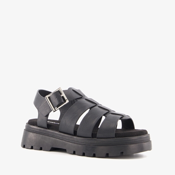 Blue Box dames sandalen zwart
