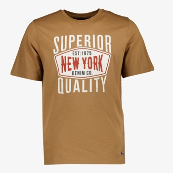 Produkt heren T-shirt bruin/geel