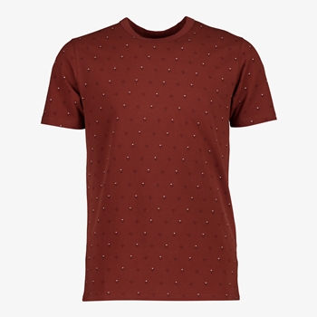 Unsigned heren T-shirt bruin