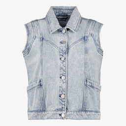 Twoday dames spijker gilet lichtblauw