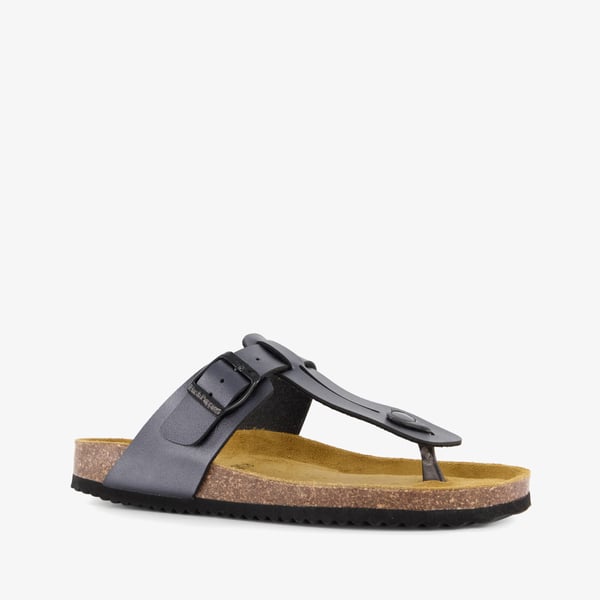 Hush Puppies dames bio teenslippers zwart