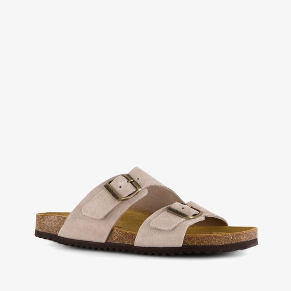 Hush Puppies su&egrave;de dames bio slippers beige