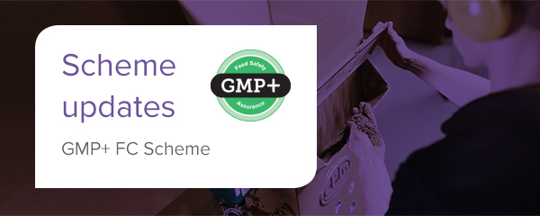 Scheme updates GMP+ FC Scheme