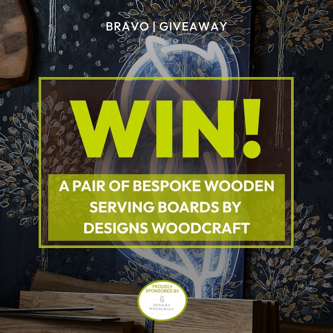 Win a pair of bespoke wooden serving boards by designs woodcraft