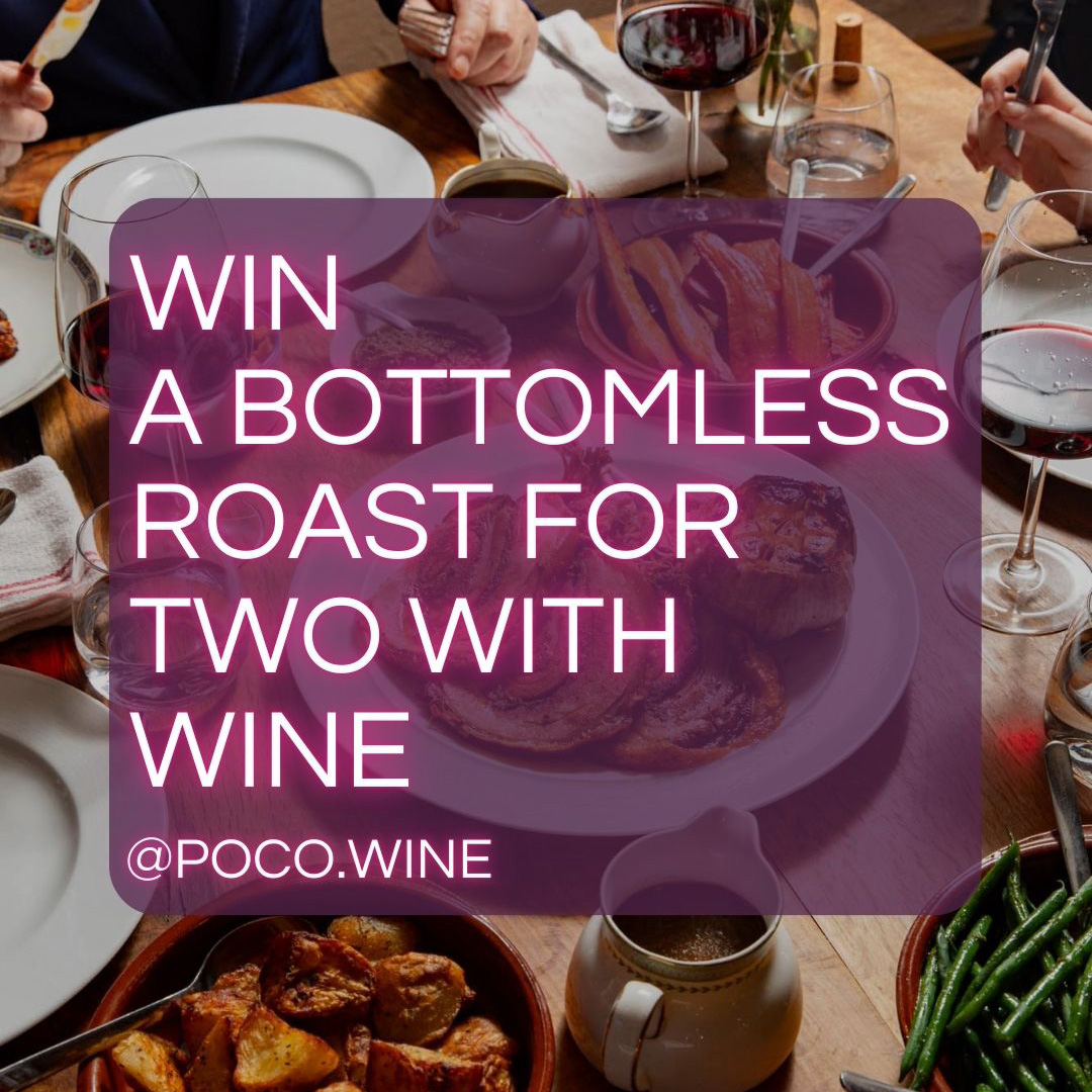 Win a bottomless roast for two with wine